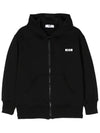 Kids Back Logo Printing Hooded Zip up MS029326 110 - MSGM - BALAAN 1