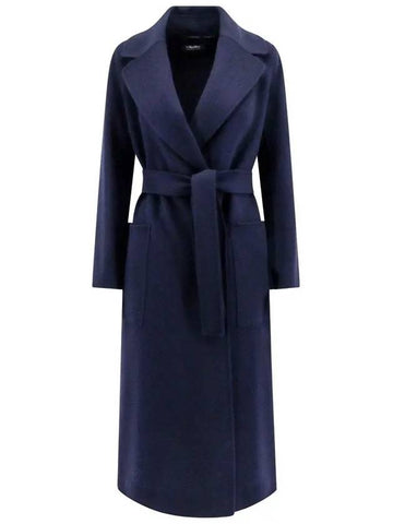 Women s Paolore Wool Long Coat Midnight Blue 2429016151600 012 - S MAX MARA - BALAAN 1