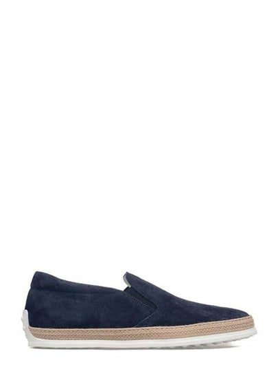 Suede Slip-On Loafer Blue - TOD'S - BALAAN 2