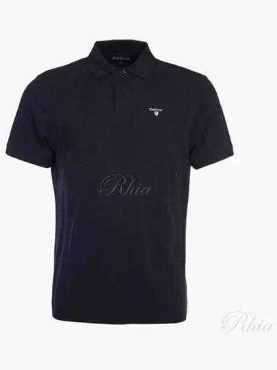 Men's Embroidered Logo Sports Polo Shirt Black - BARBOUR - BALAAN 2