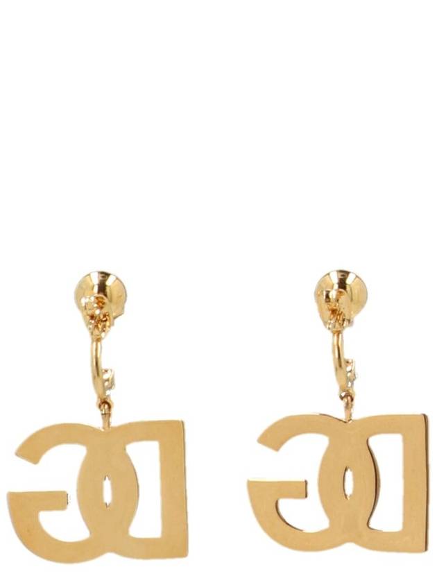 DG logo drop earrings gold - DOLCE&GABBANA - BALAAN 3