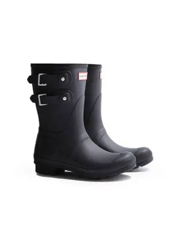 Original buckle short rain boots black WFS2389RMABLK - HUNTER - BALAAN 1