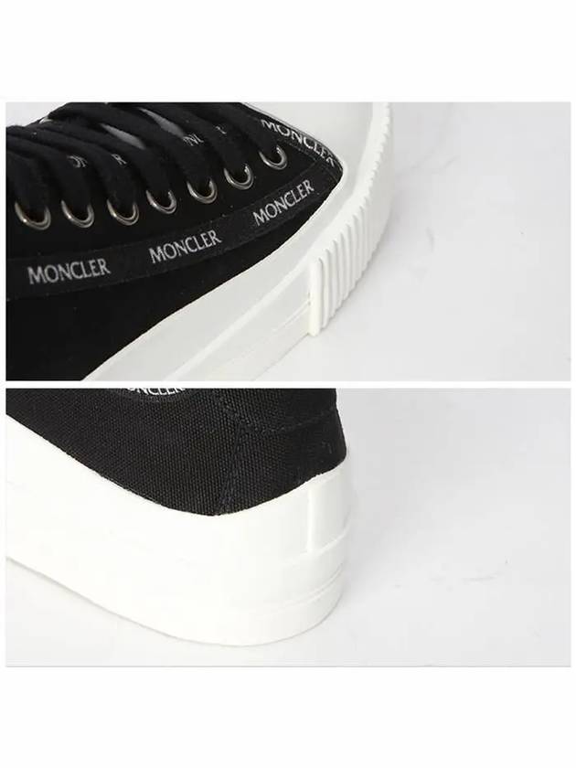 Glissiere Canvas Low Top Sneakers Black - MONCLER - BALAAN 6