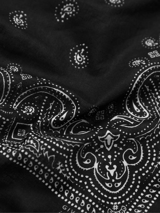 Paisley Black Print Scarf - GIVENCHY - BALAAN 4