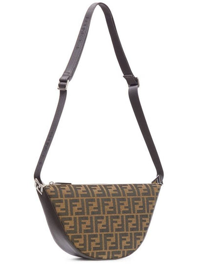 Melon FF Jacquard Small Shoulder Bag Brown - FENDI - BALAAN 2