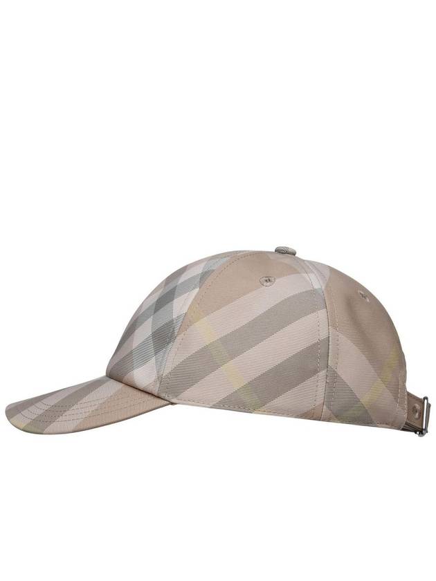 Check Ball Cap Beige - BURBERRY - BALAAN 3