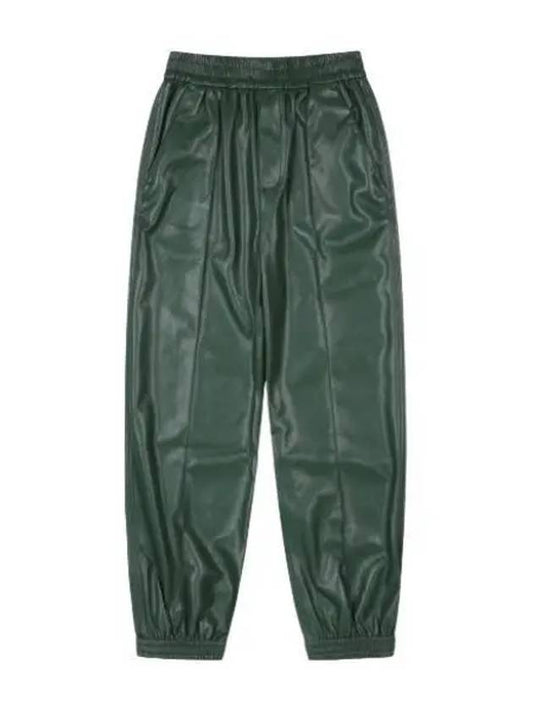 Nanushka straight leg cuff pants pine green - NANUSHKA - BALAAN 1