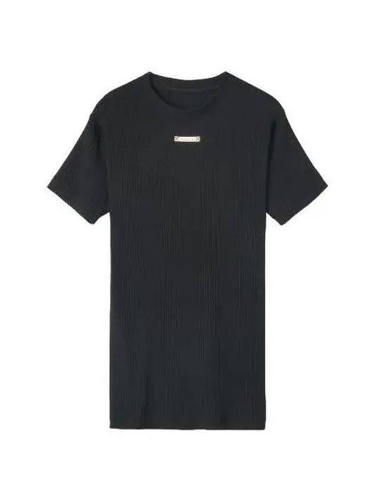 Fancy Lip T Shirt Black Short Sleeve Tee - MAISON MARGIELA - BALAAN 1