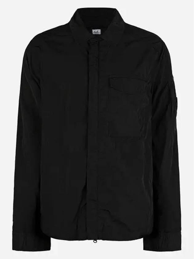 Chrome-R Pocket Over Long Sleeve Shirt Black - CP COMPANY - BALAAN 2