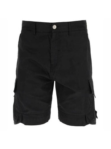 Shadow Project Cargo Shorts Black - STONE ISLAND - BALAAN 1