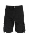 Shadow Project Cargo Shorts Black - STONE ISLAND - BALAAN 1