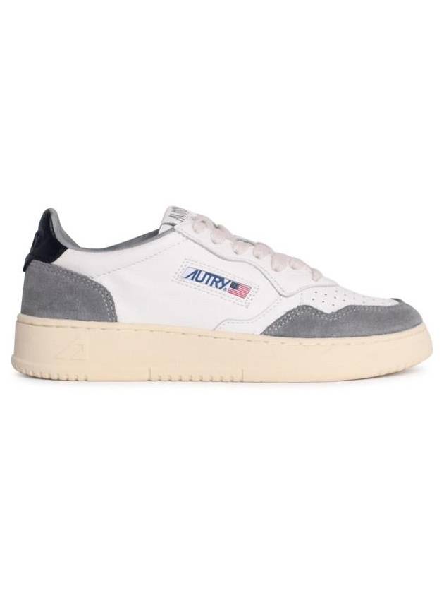 Medalist Leather Low Top Sneakers Grey - AUTRY - BALAAN 2