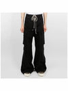 Double Cargo Jumbo Wide Pants Black - RICK OWENS - BALAAN 3