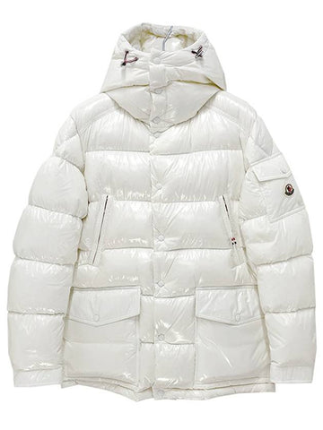 Men s Logo Patch CHIABLESE Down Padded Jacket White 1A00162 5963V 031 - MONCLER - BALAAN 1