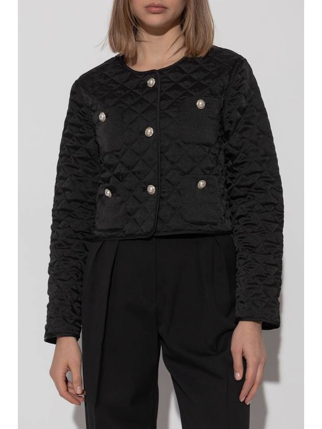 Kate Spade Short Quilted Jacket, Women's, Black - KATE SPADE - BALAAN 3