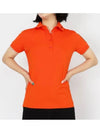 Women's Tour Tech Golf PK Shirt Orange - J.LINDEBERG - BALAAN 2