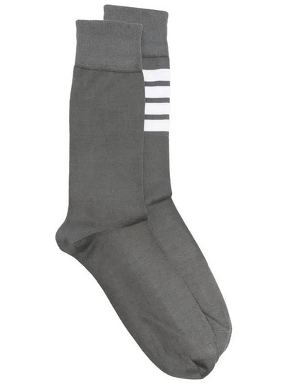 Men's Diagonal Light Weight Midi Socks Dark Grey - THOM BROWNE - BALAAN 2