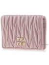 Matelasse Nappa Leather Card Wallet Pink - MIU MIU - BALAAN 3