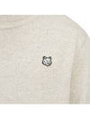 Fox Head Patch Turtleneck Knit Top Light Grey Melange - MAISON KITSUNE - BALAAN 9