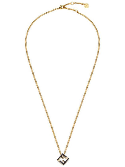 Forever FF Cube Pendant Necklace Black - FENDI - BALAAN 2