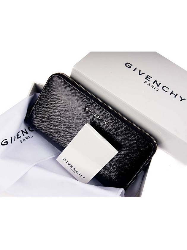 Zipper Leather Long Wallet Black - GIVENCHY - BALAAN 7