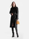 Nappa Leather Trench Coat Black - LOUIS VUITTON - BALAAN 2