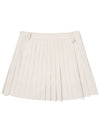 Teeing twill pleated skirt CREAM WOMAN - MALBON GOLF - BALAAN 2