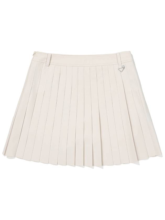 Teeing twill pleated skirt CREAM WOMAN - MALBON GOLF - BALAAN 2