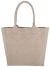 Yenky Embroidered Logo Shopper Tote Bag Beige - ISABEL MARANT - BALAAN 4