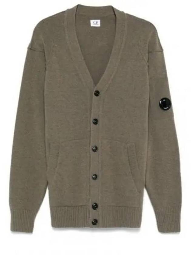 Lambswool GRS Buttoned Cardigan Beige - CP COMPANY - BALAAN 2