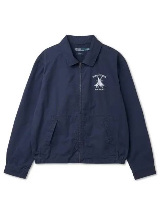 YACHT CLUB Drizzler Poplin Bomber Navy - POLO RALPH LAUREN - BALAAN 1