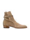 Men's Jodhpur Suede Ankle Boots Tobacco Beige - SAINT LAURENT - BALAAN 2