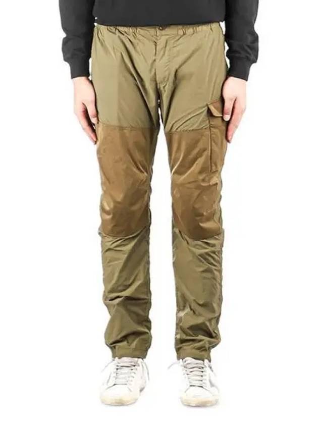 Men's Garment Dyed Nylon Cargo Straight Pants Khaki - TEN C - BALAAN 2