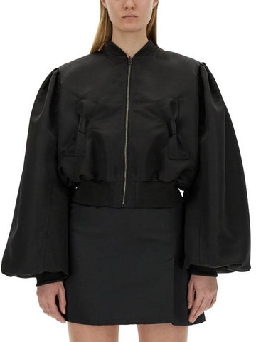 Nina Ricci Satin Bomber Jacket - NINA RICCI - BALAAN 1