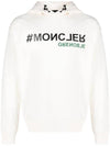 Logo Hoodie White - MONCLER - BALAAN 1