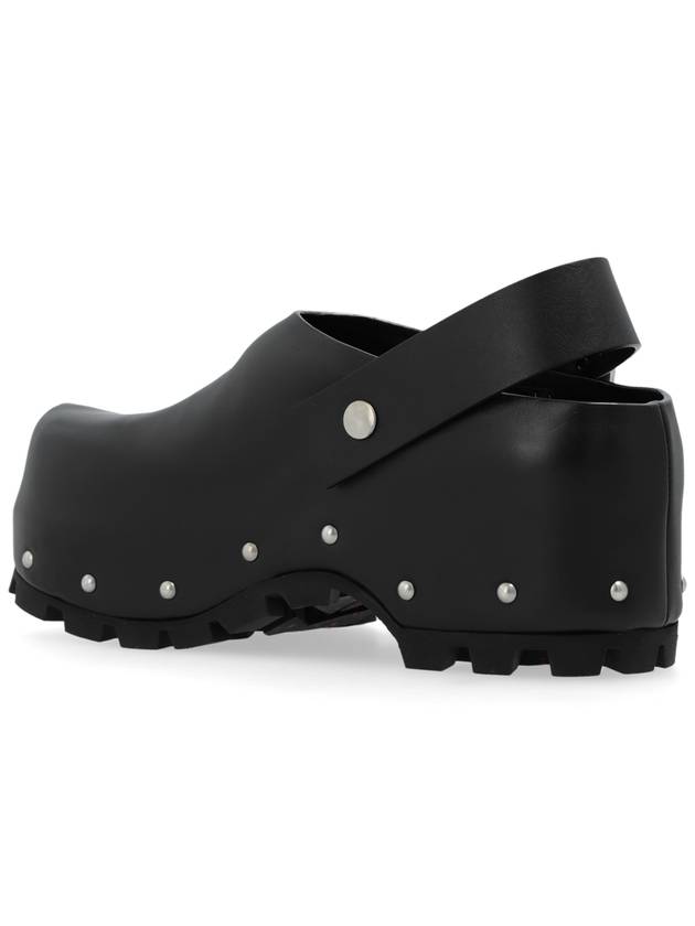 Clogs Leather Sandals Black - JIL SANDER - BALAAN 6