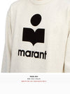 Mikoy Big Logo Cotton Sweatshirt Ecru - ISABEL MARANT - BALAAN 7