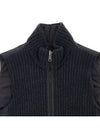 Women's Reversible High Neck Zip-Up Vest Black - BRUNELLO CUCINELLI - BALAAN 7