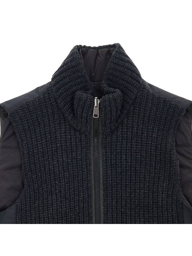 Women's Reversible High Neck Zip-Up Vest Black - BRUNELLO CUCINELLI - BALAAN 7