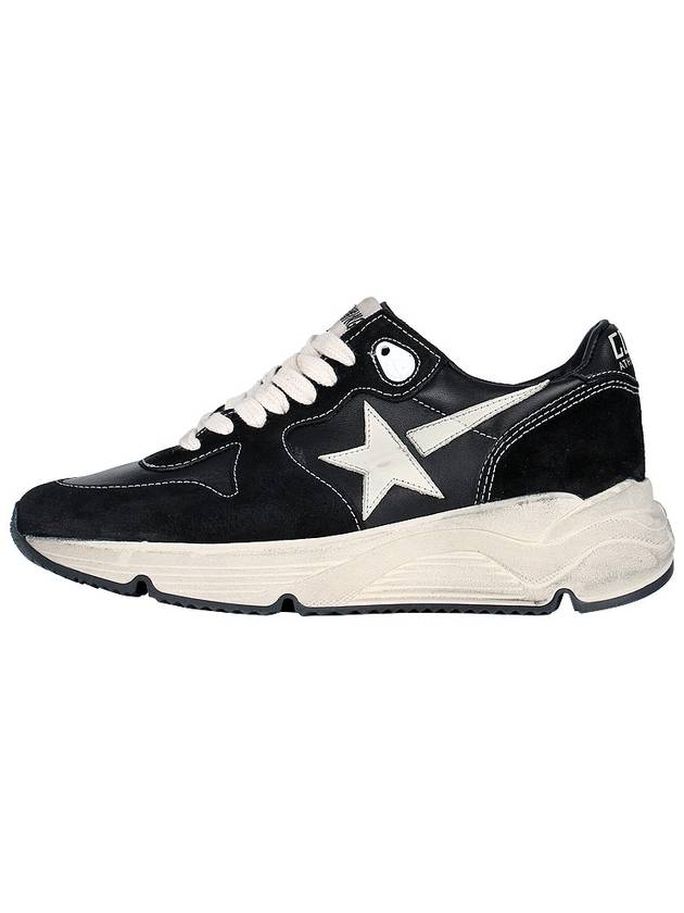 Running Sole Leather Low Top Sneakers Black - GOLDEN GOOSE - BALAAN 4