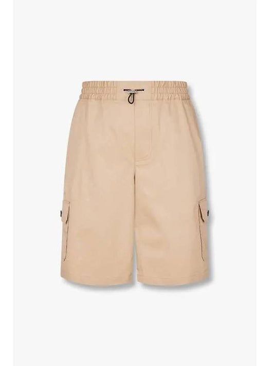 Men s Toggle String Banding Cargo Shorts Beige - PHILIPP PLEIN - BALAAN 1