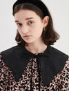 BLACK JACQUARD WAVE COLLAR - OPENING SUNSHINE - BALAAN 5