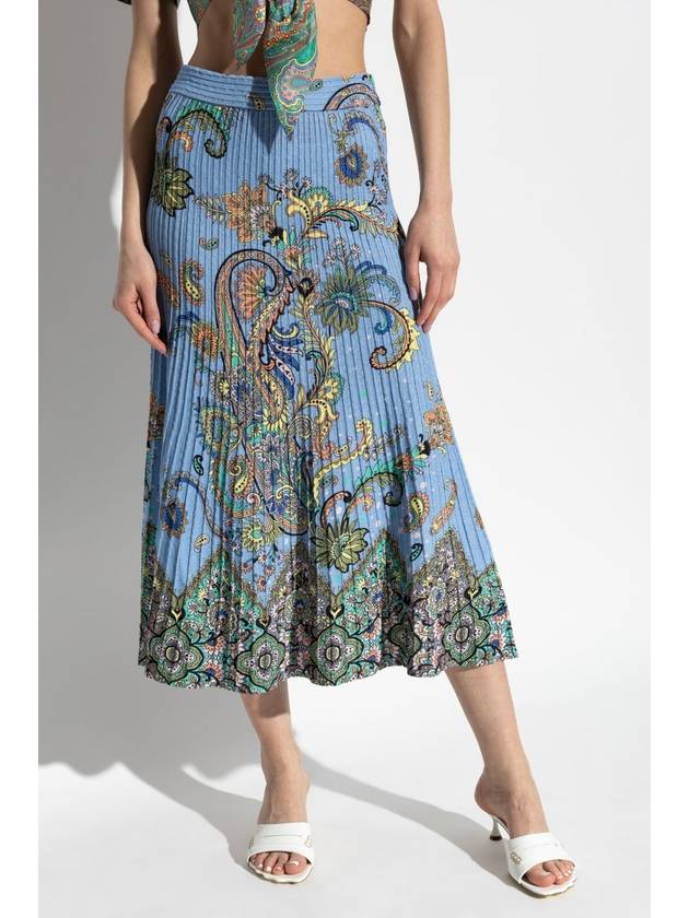 Etro Skirt With Decorative Print, Women's, Blue - ETRO - BALAAN 3