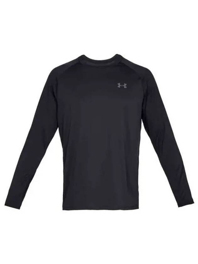 Tech Long Sleeve T-Shirt Black - UNDER ARMOUR - BALAAN 2