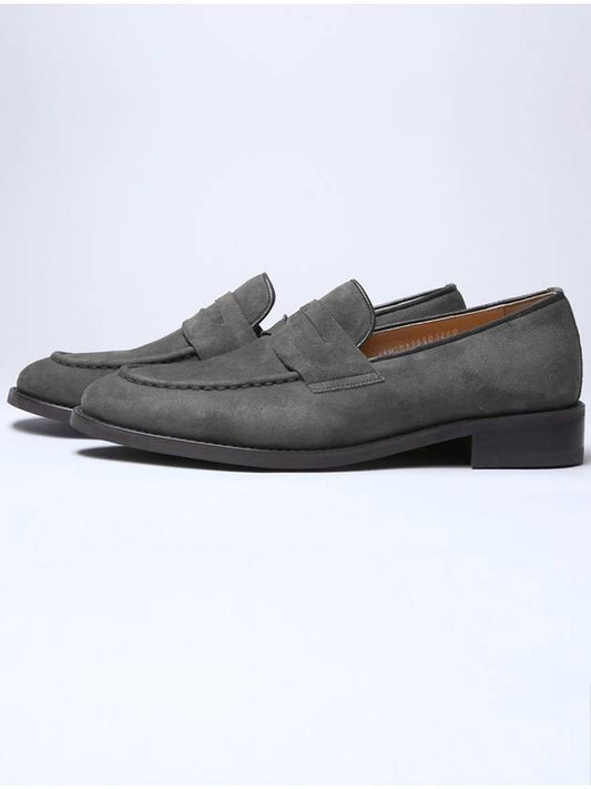 Suede Penny Loafer Gray - FLAP'F - BALAAN 2