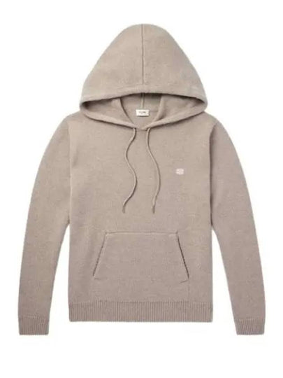 Triomphe Wool Cashmere Hoodie Beige - CELINE - BALAAN 2