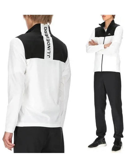 Banks Mid Layer Zip-Up Jacket White - J.LINDEBERG - BALAAN 2