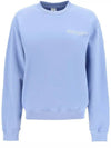 California Crew Neck Cotton Sweatshirt Light Blue - SPORTY & RICH - BALAAN 3