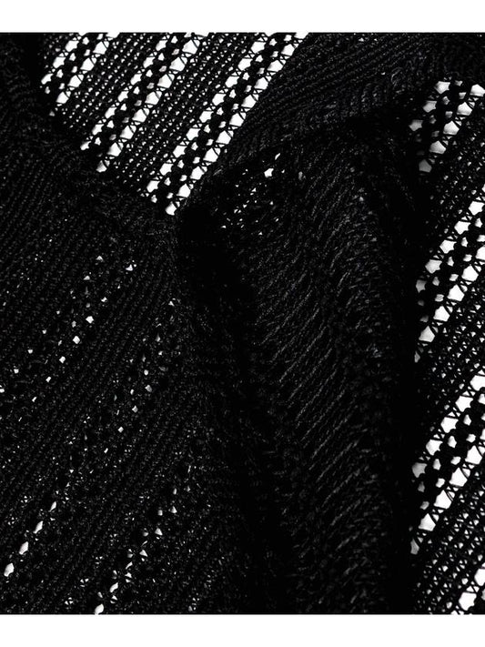 Seawear seethrough craft knit sleeveless black - C WEAR BY THE GENIUS - BALAAN 2