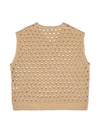 Men's Olive Oil Mesh Vest Beige - IOEDLE - BALAAN 4